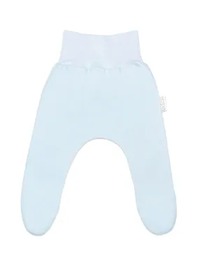 100% Cotton Footed Leggings - Blue