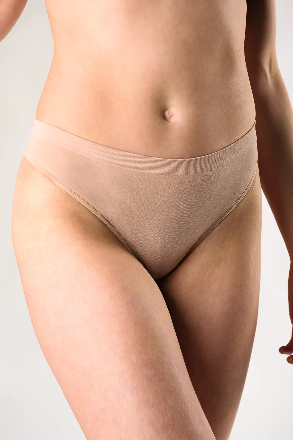 2-Pack Bamboo Thong Underwear - Nude