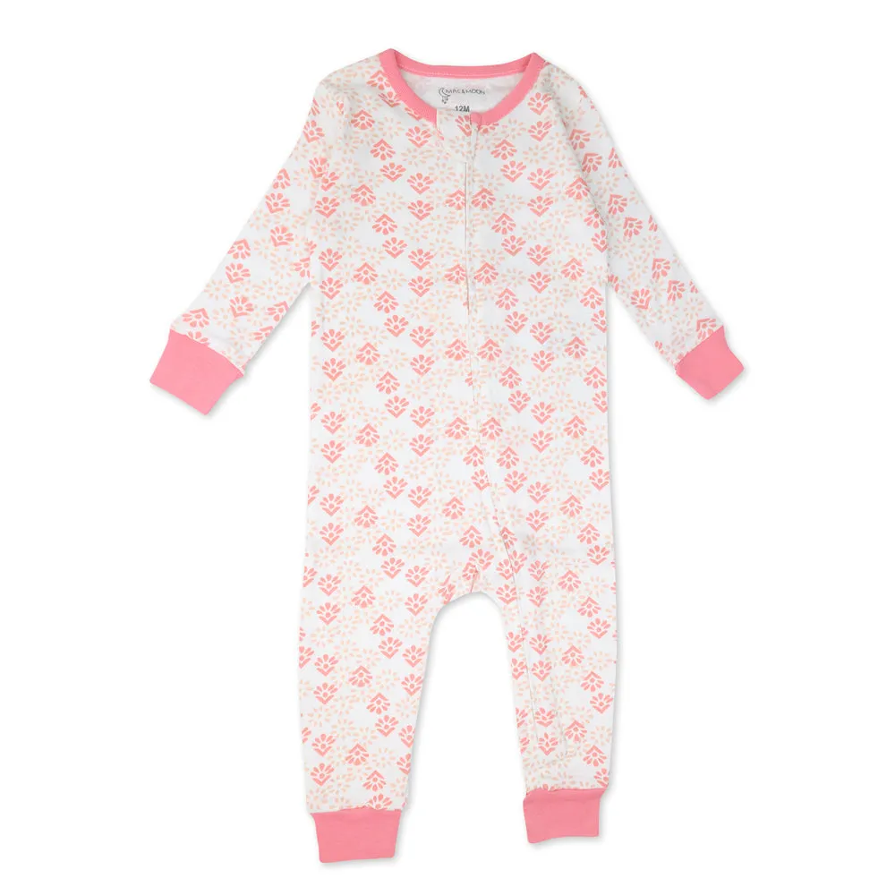 2-Pack Organic Cotton Pajamas in Elephant Bloom Print