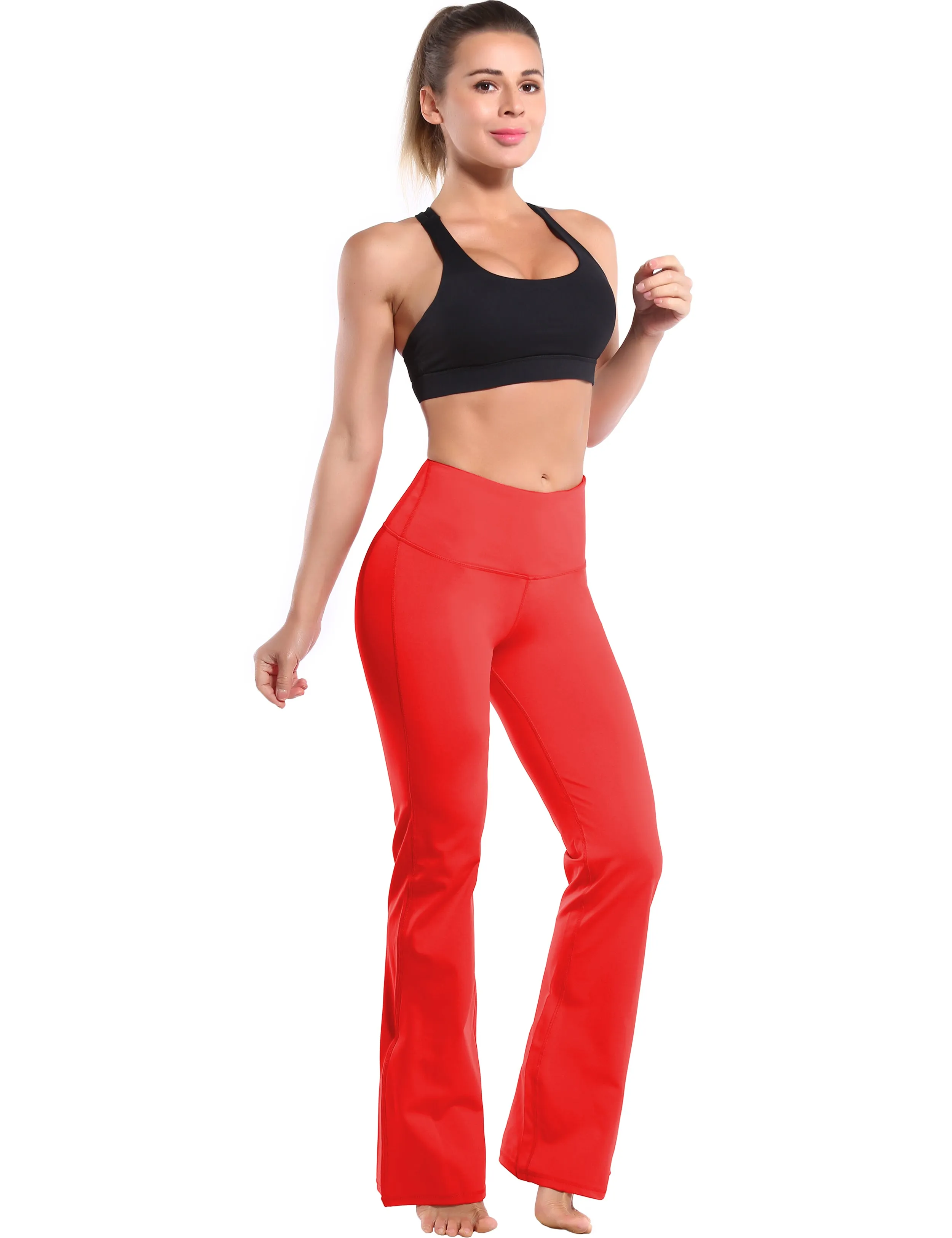 29" 31" 33" 35" 37" High Waist Bootcut Leggings Leggings Scarlet