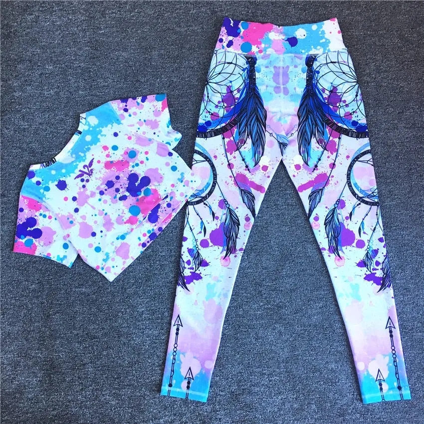 2Pcs. Crop Top Leggings