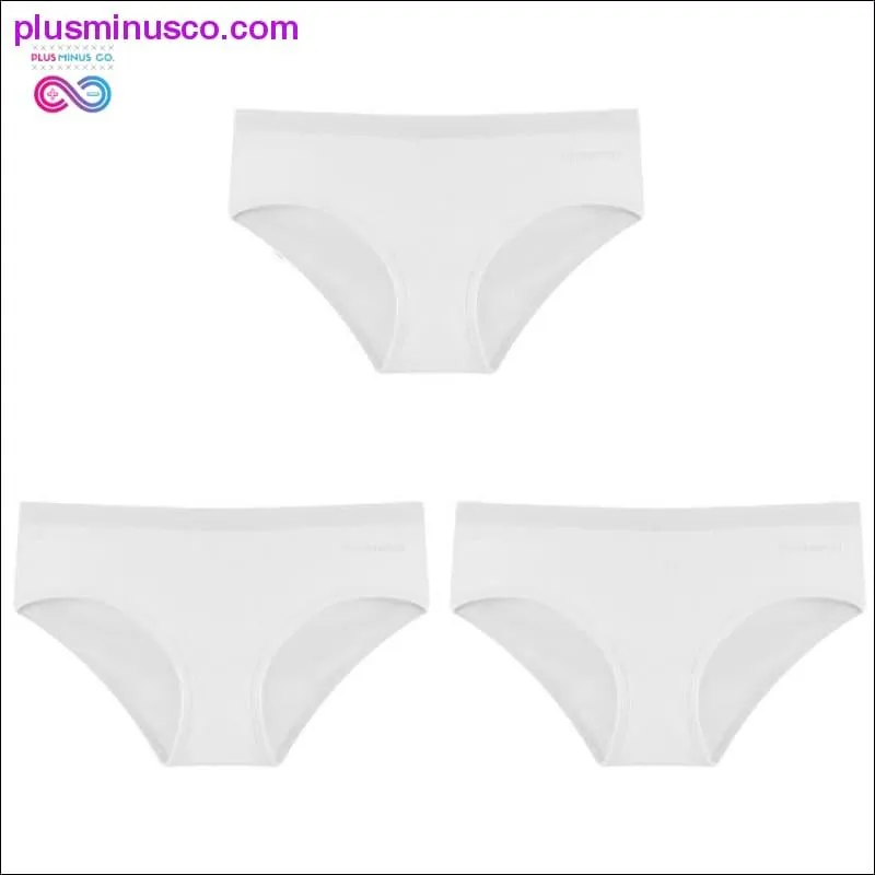 3PCS/Set Women's Panties Cotton Underwear Solid Color Briefs