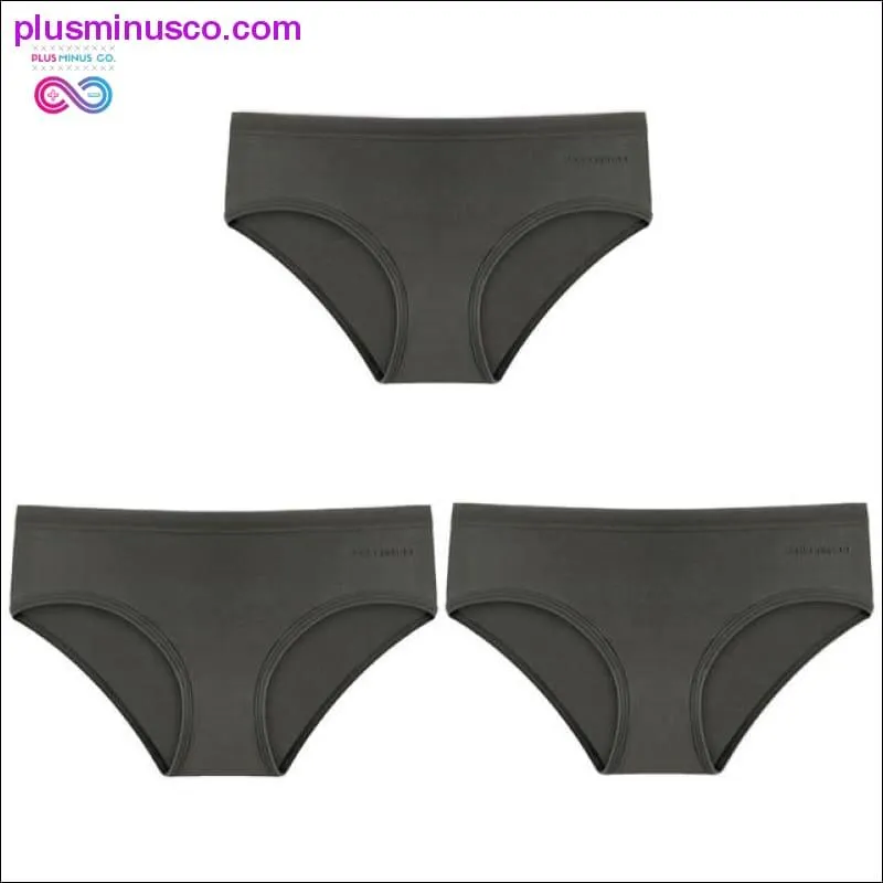 3PCS/Set Women's Panties Cotton Underwear Solid Color Briefs