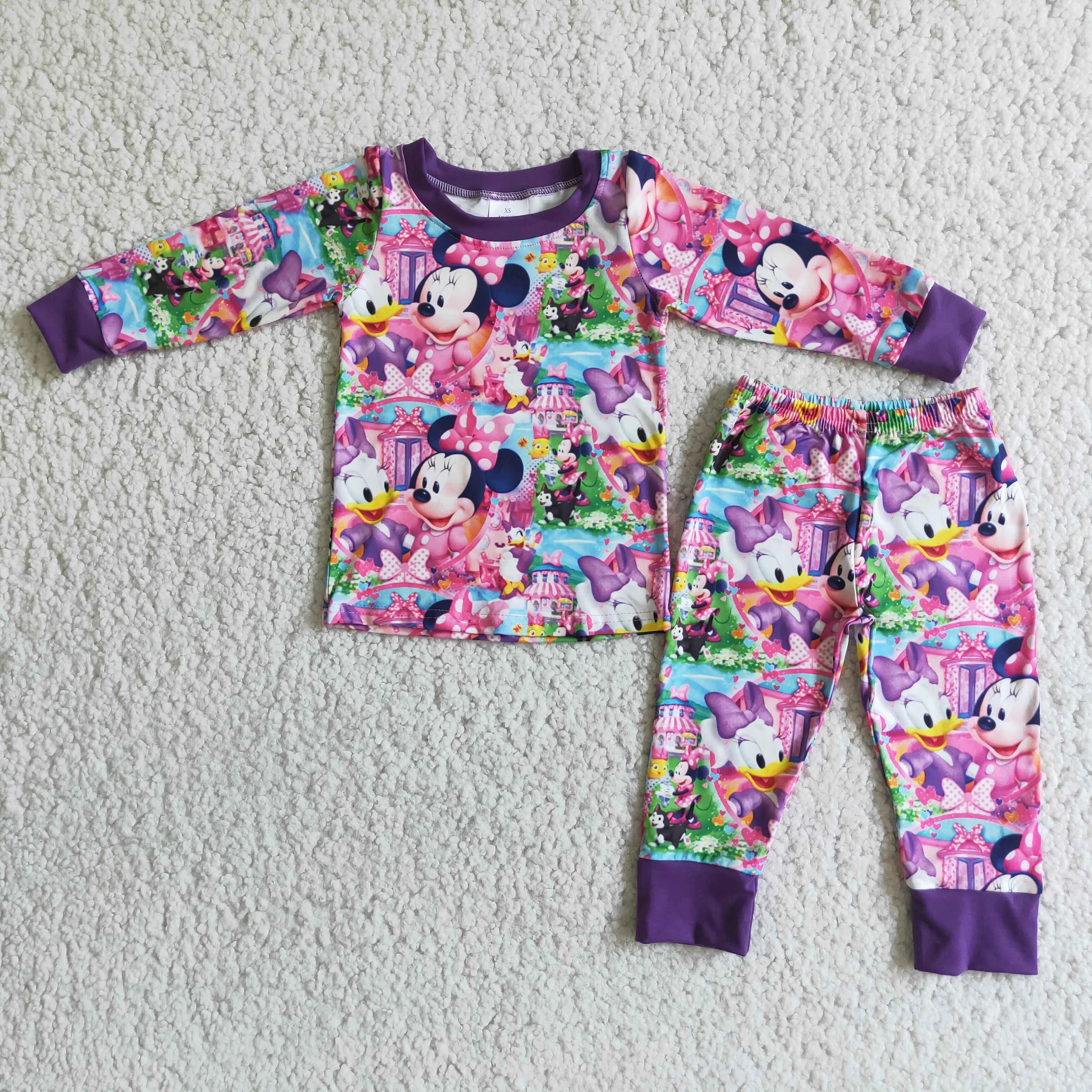 6 A1-4 girl winter cartoon long sleeve pajamas set-promotion 2023.11.18