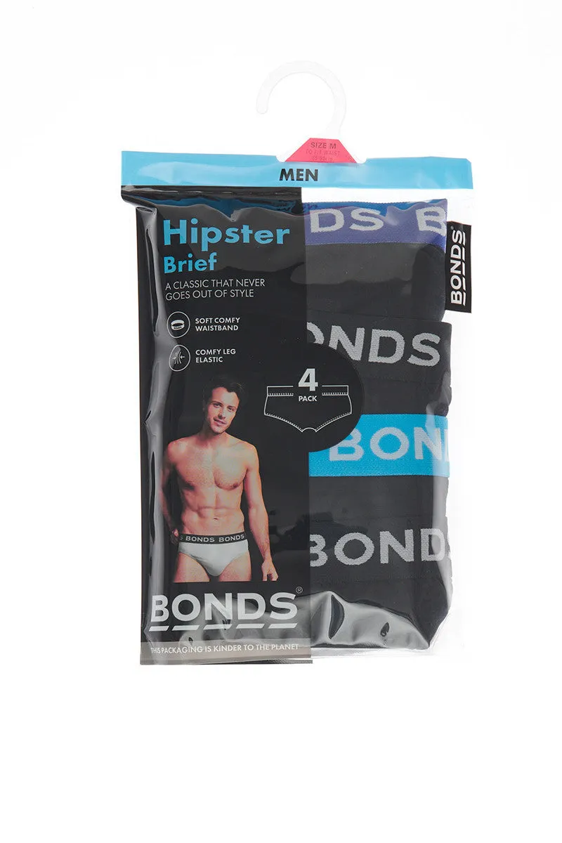 8 x Bonds Mens Hipster Briefs Black Blue Underwear 97K