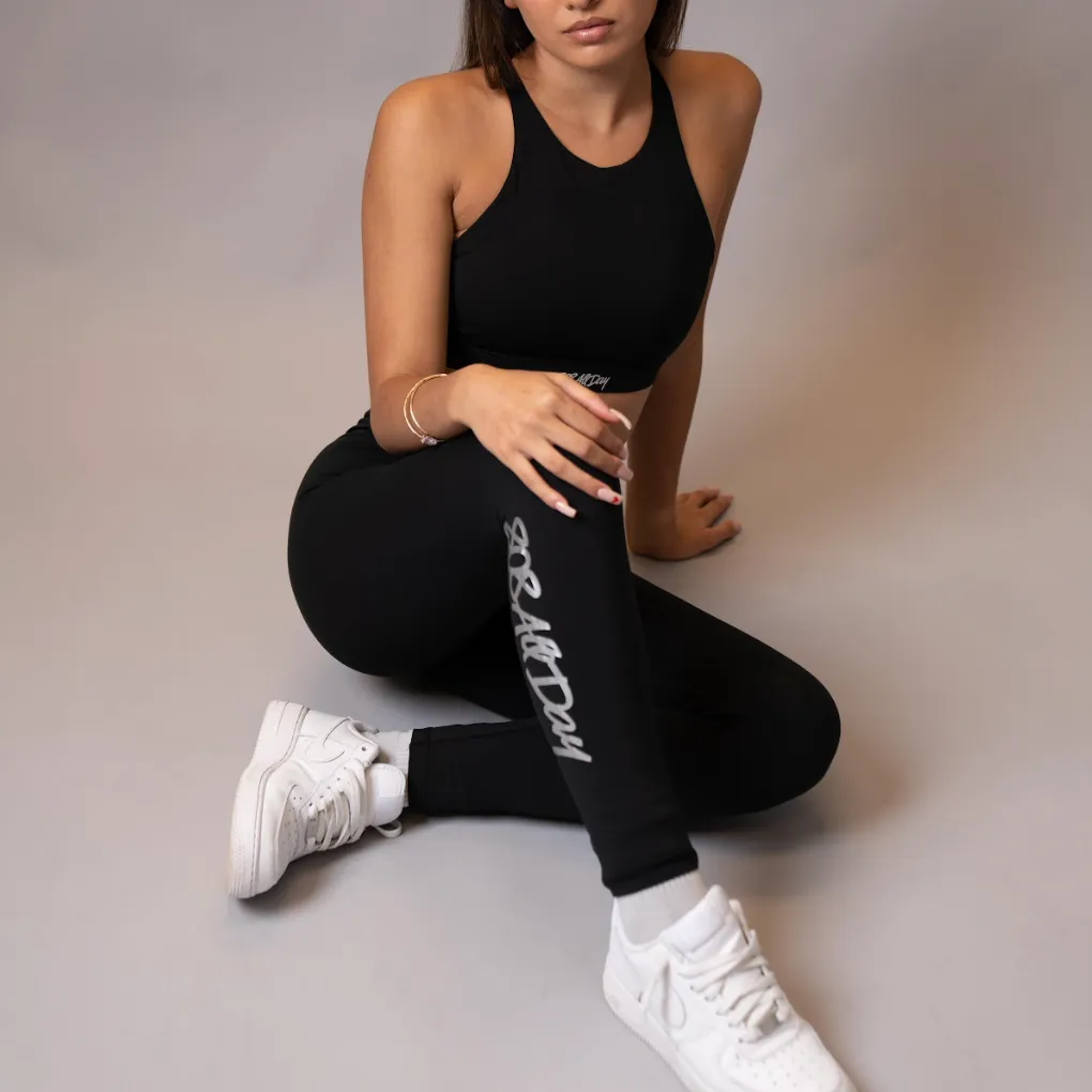 808ALLDAY Women's Black Leggings