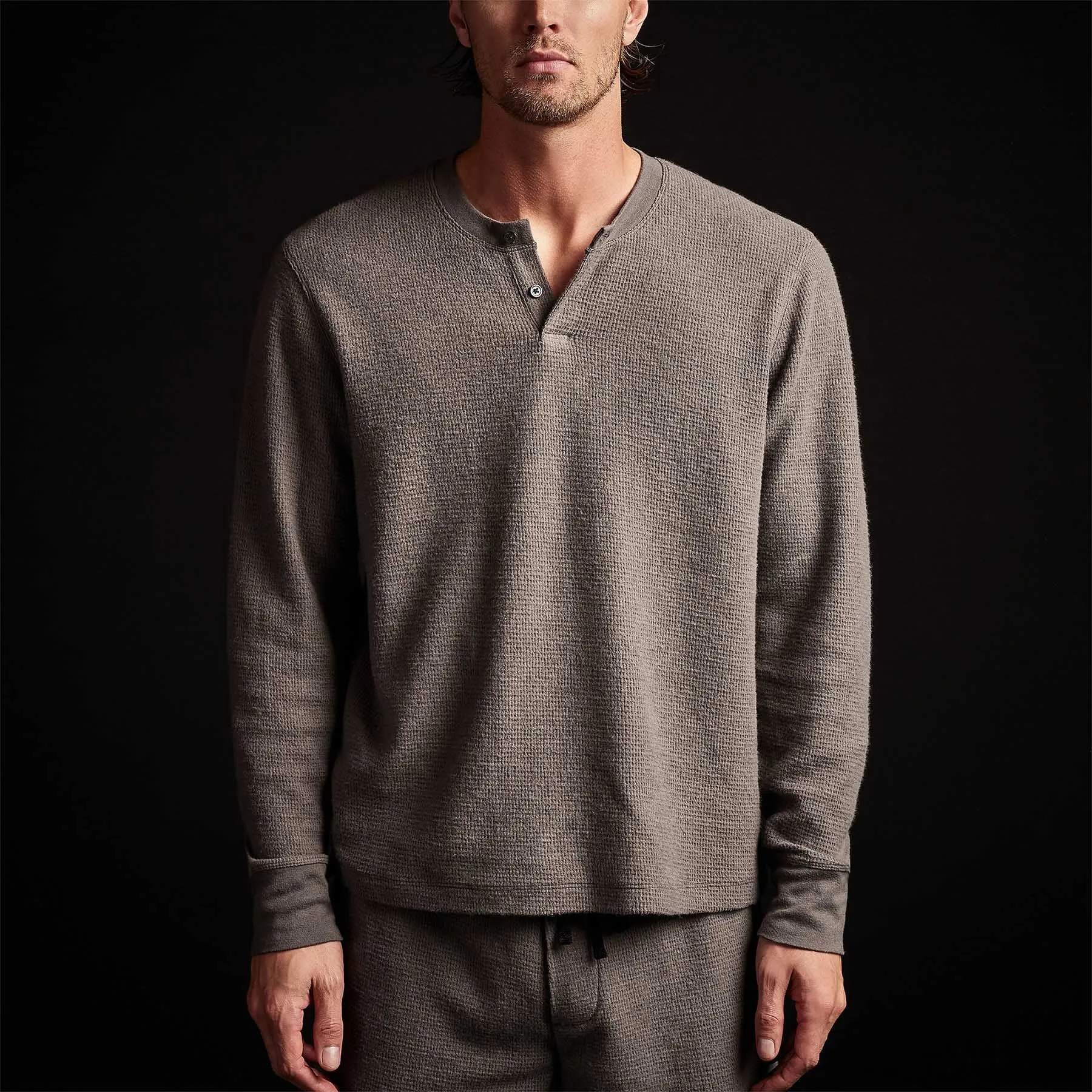 Alpine Thermal Henley - Raccoon Grey