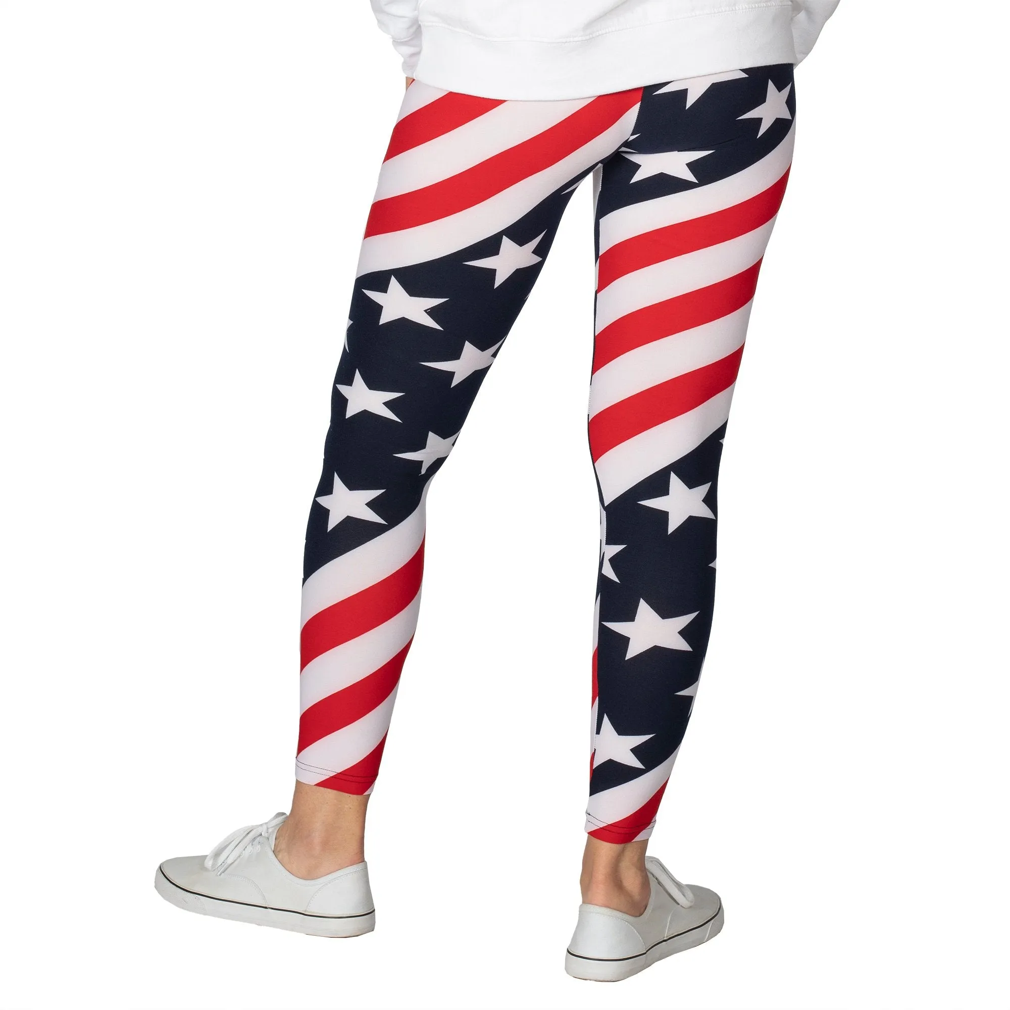 American Flag Microfiber Leggings