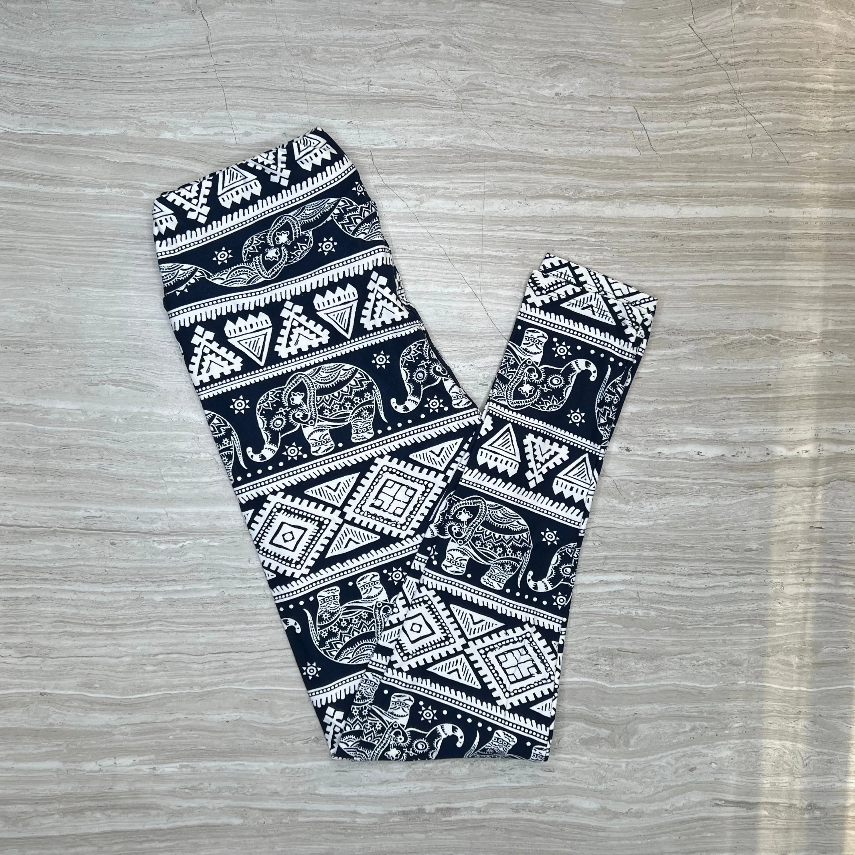 Aztec Elephant Print yoga Leggings