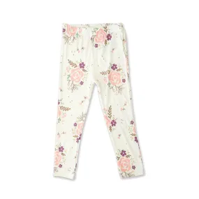 Bamboo Fleece Leggings (Fall Floral Print)