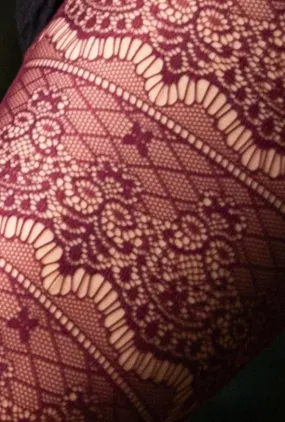 Baroque Fishnet Leggings - Free Gift