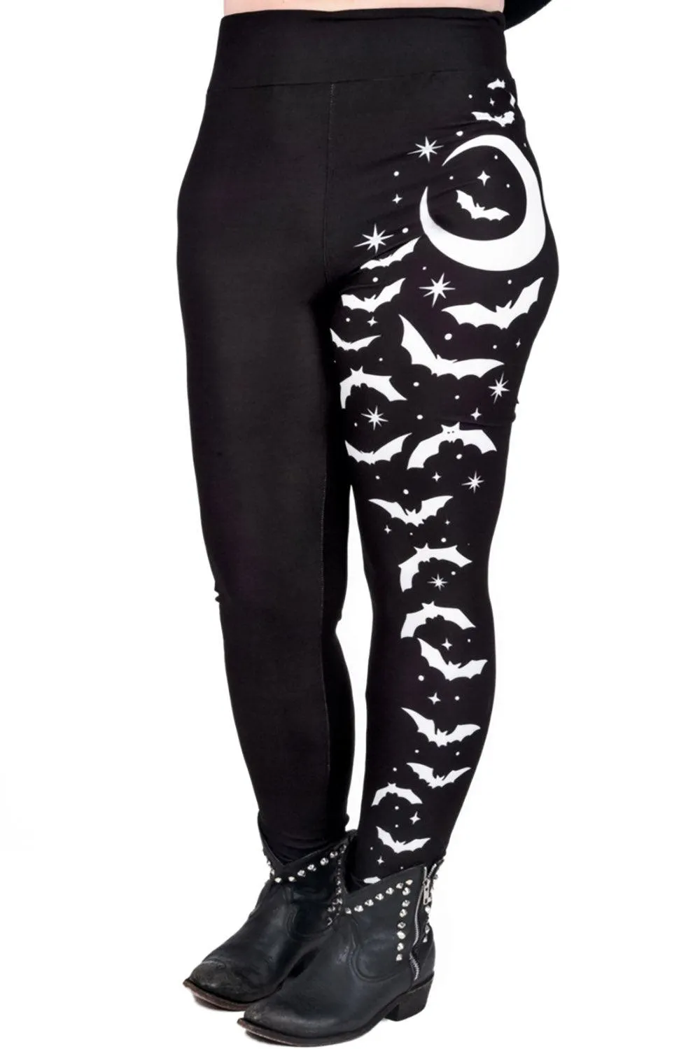 Bats and Stars High Waist Leggings