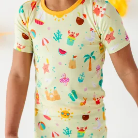 Beaches 'n Dreams Toddler/ Big Kid Short Sleeve Pajamas