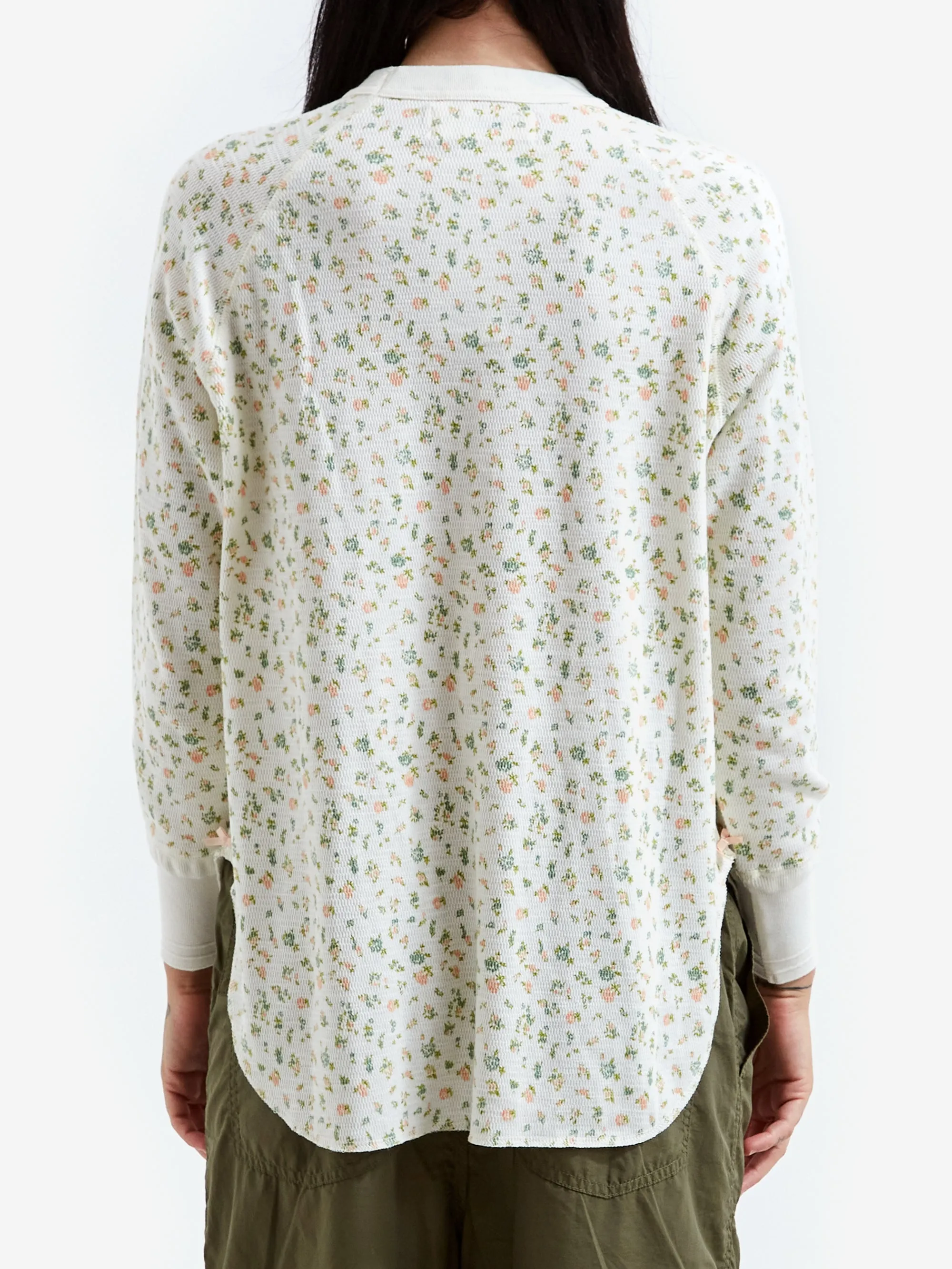 Beams Boy Flo Thermal Long Sleeve Top - Off White