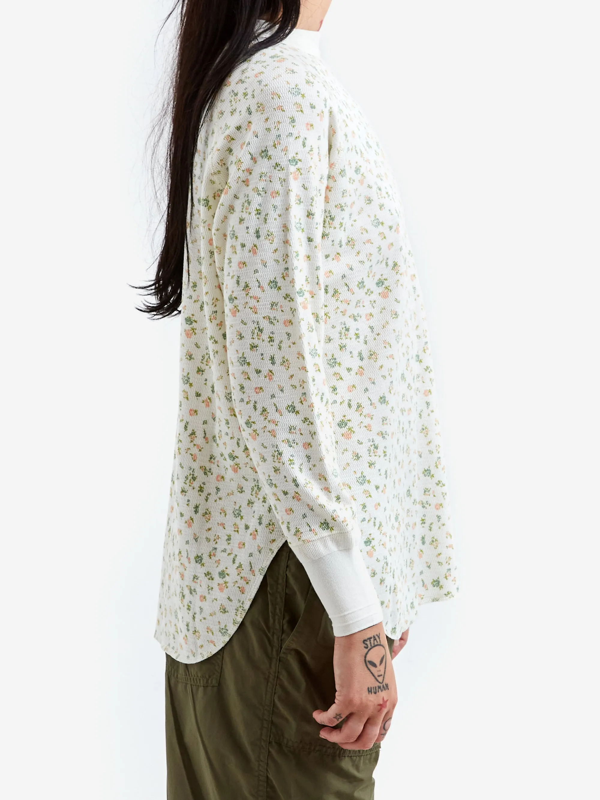 Beams Boy Flo Thermal Long Sleeve Top - Off White