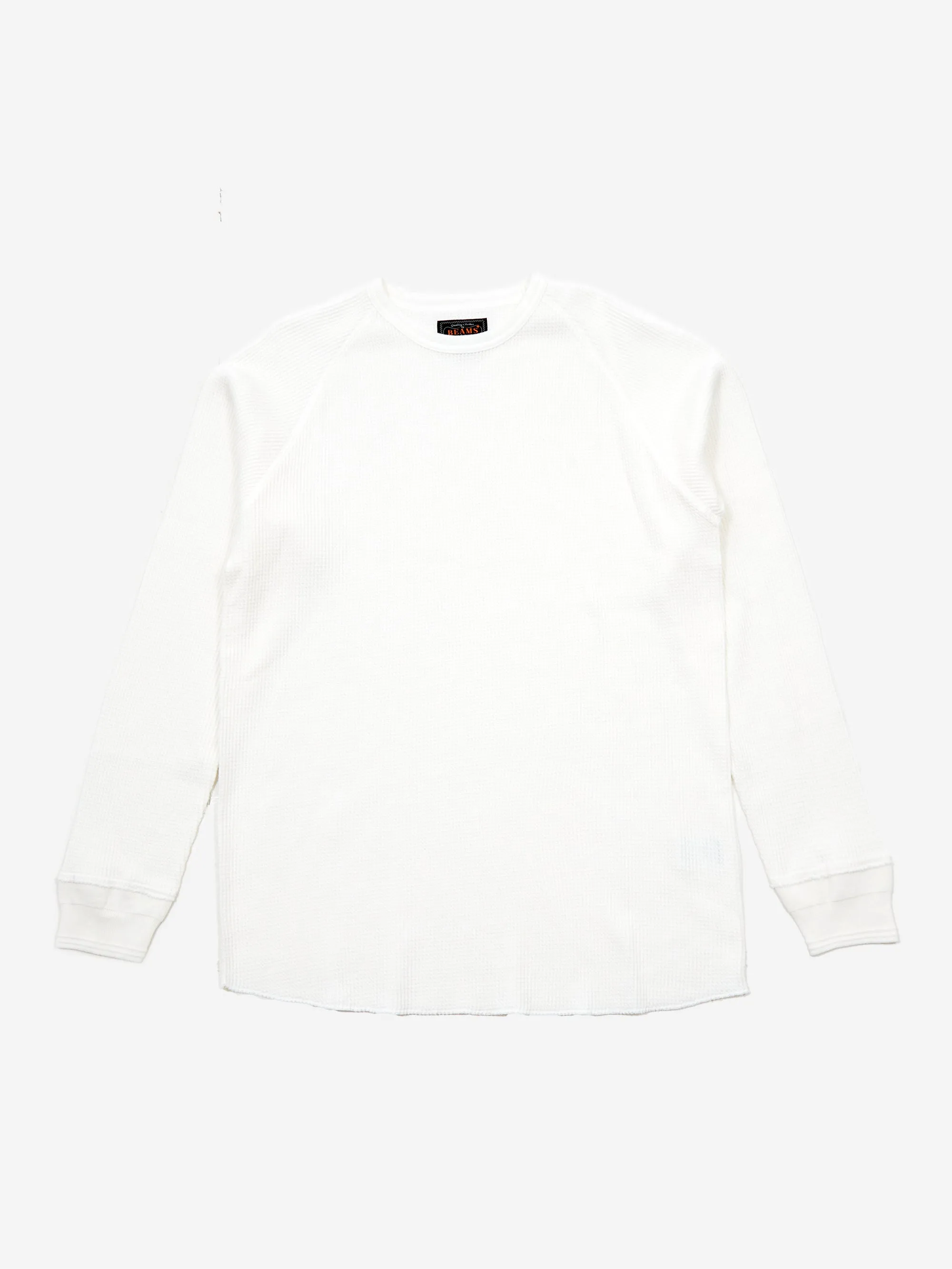 Beams Plus Crewneck Thermal - White