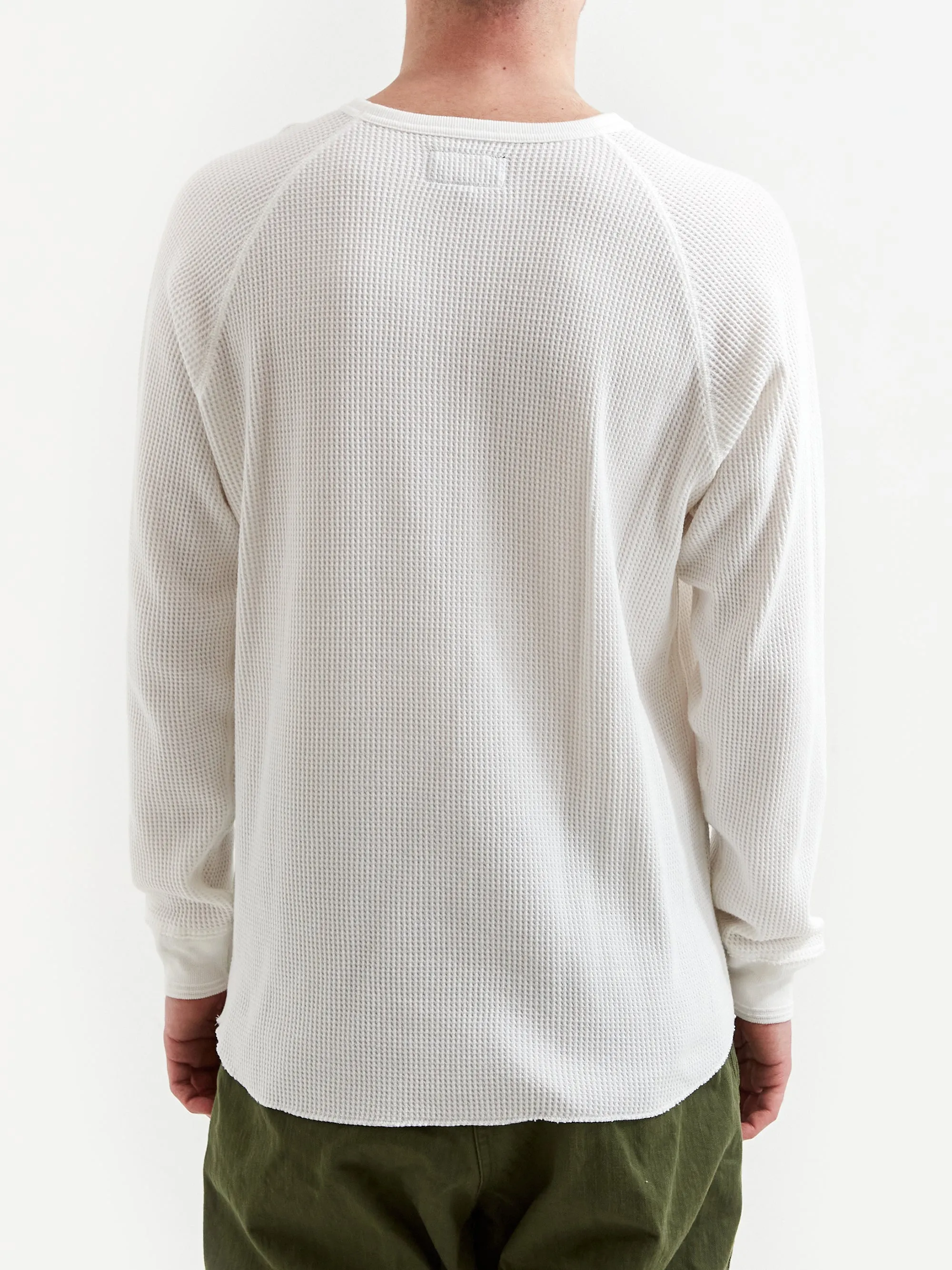 Beams Plus Crewneck Thermal - White