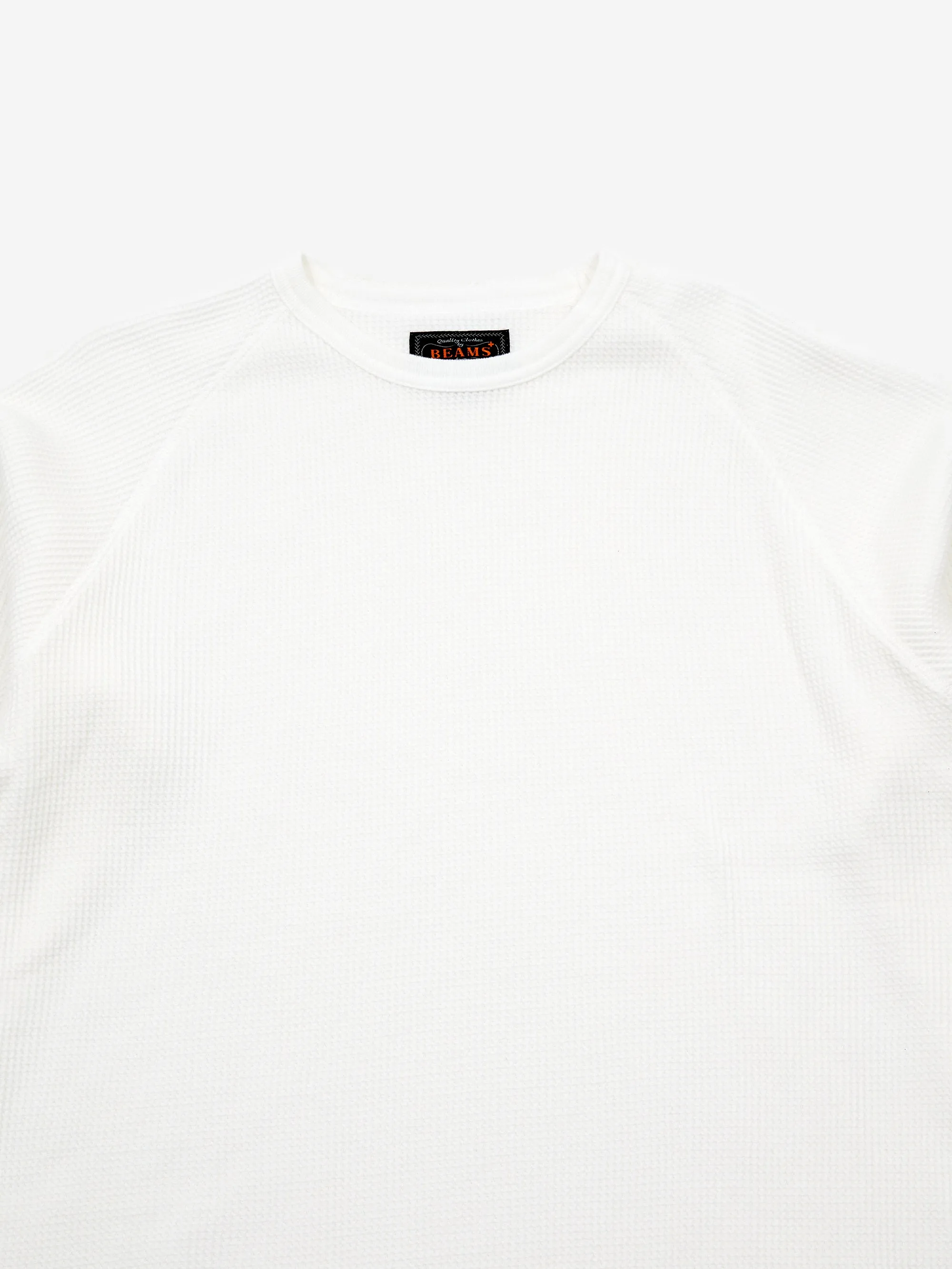 Beams Plus Crewneck Thermal - White