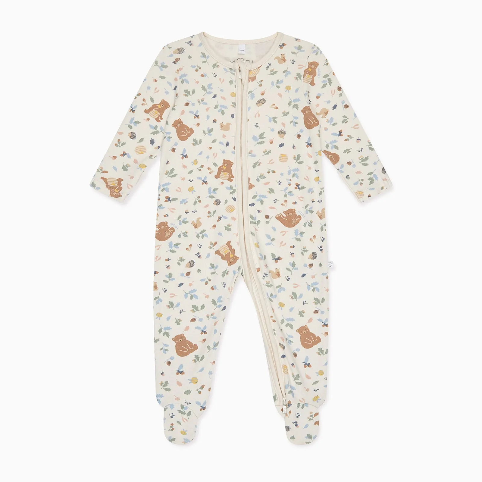 Bear Clever Zip Baby Pajamas