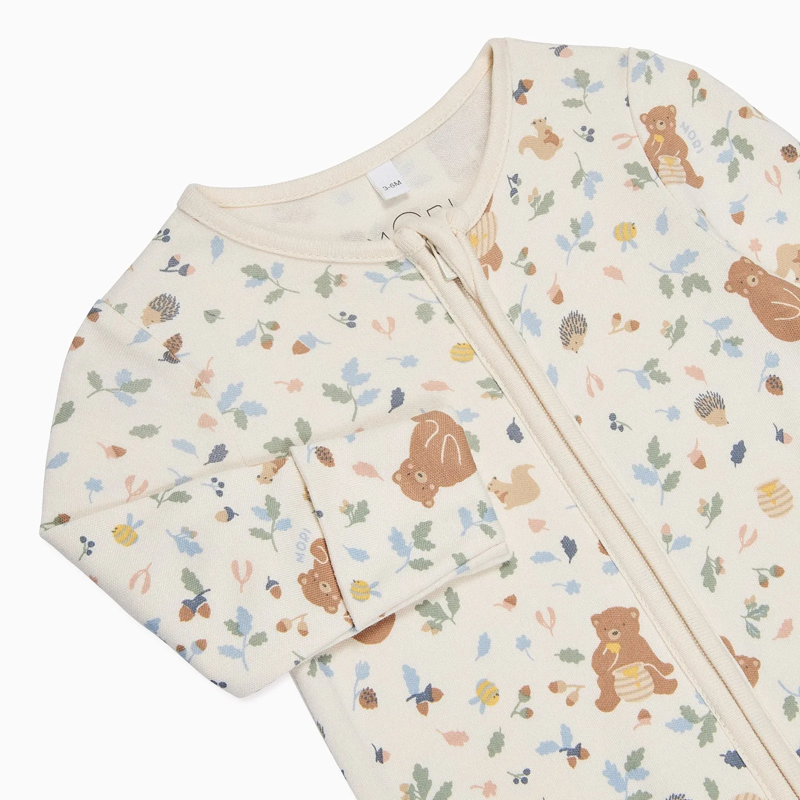 Bear Clever Zip Baby Pajamas