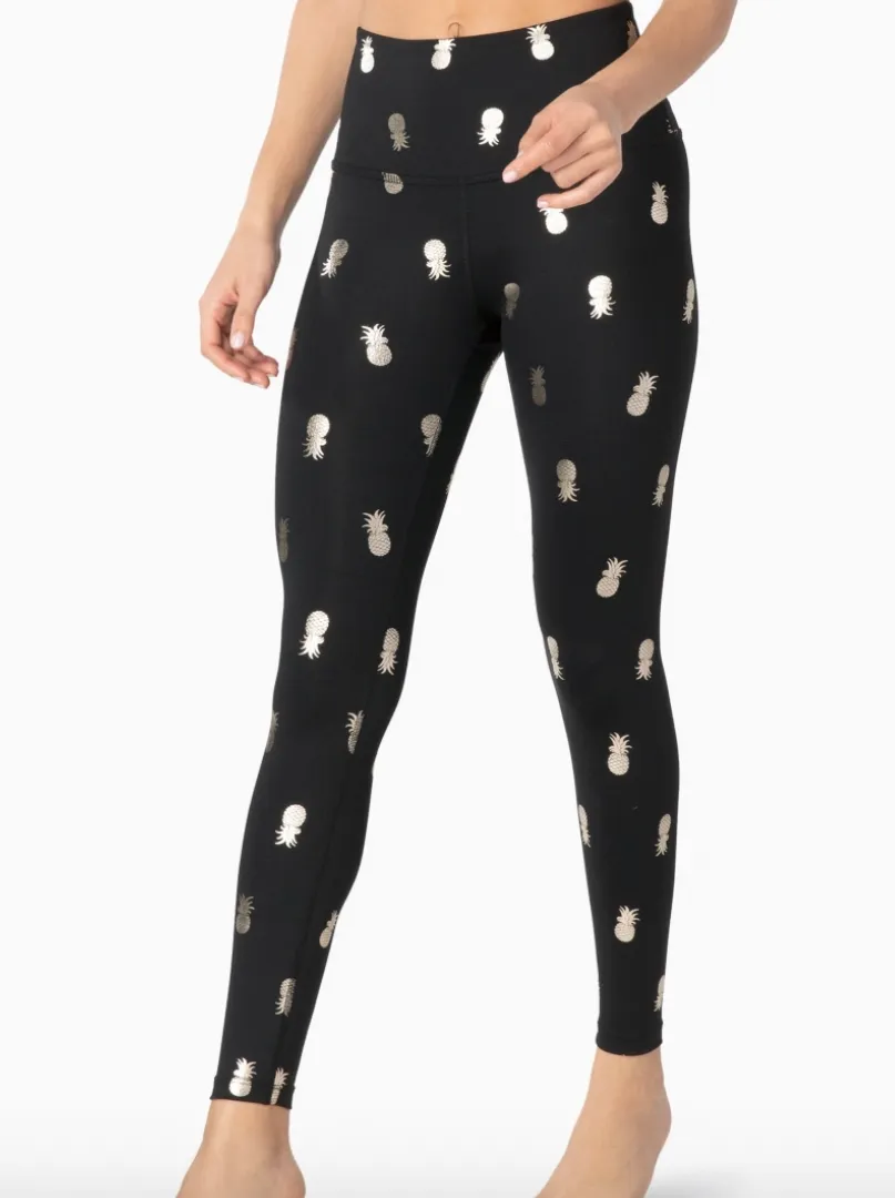 Beyond Yoga Pineapple High Waisted Midi Leggings