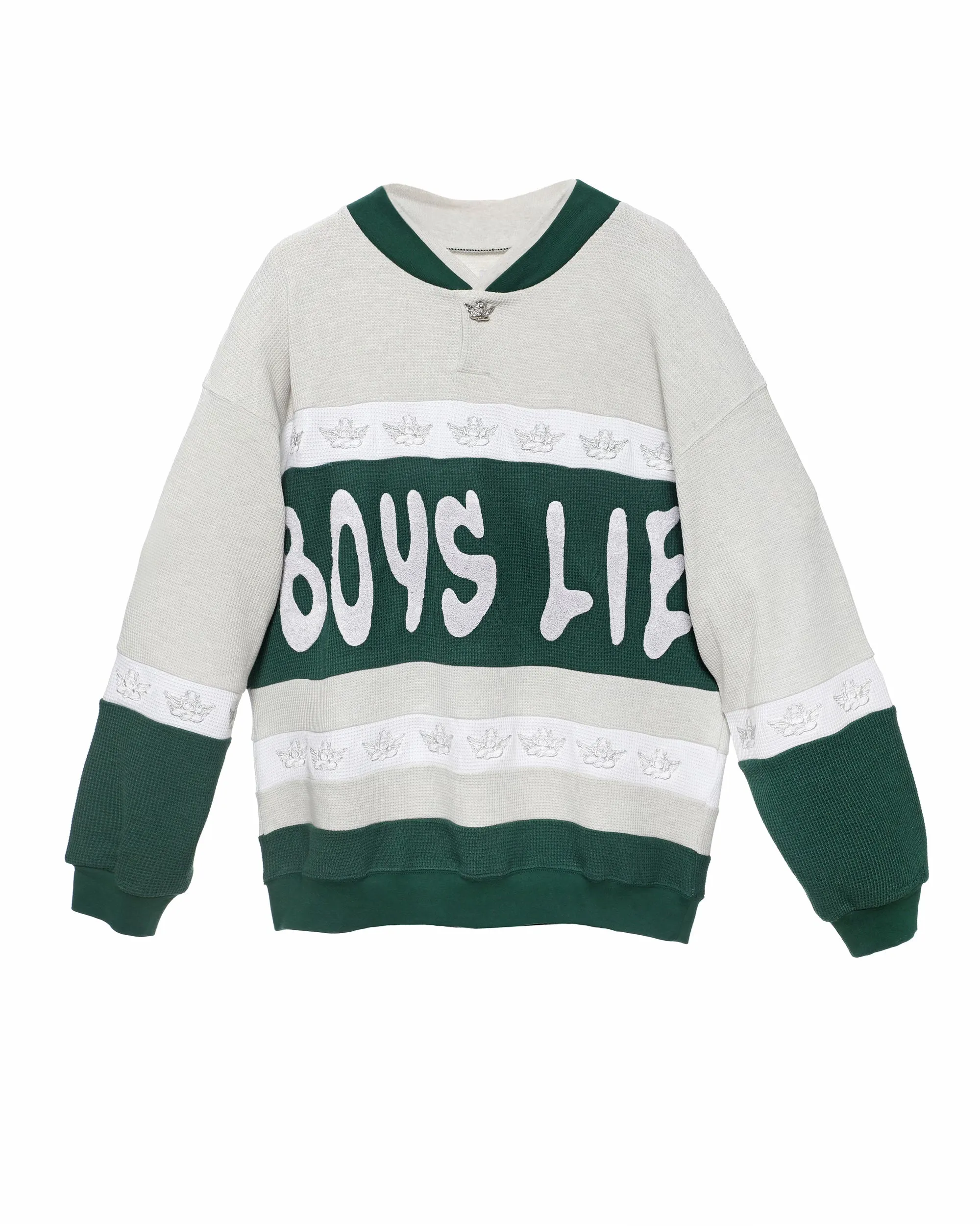 Boys Lie Private Schoole Thermal Rider Crewneck