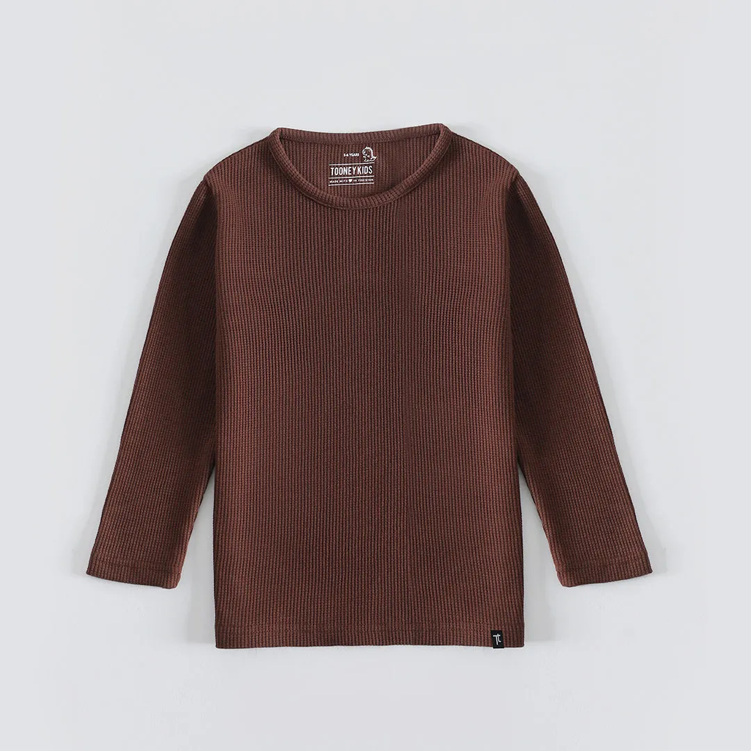 Brown Thermal Full Sleeve Tee