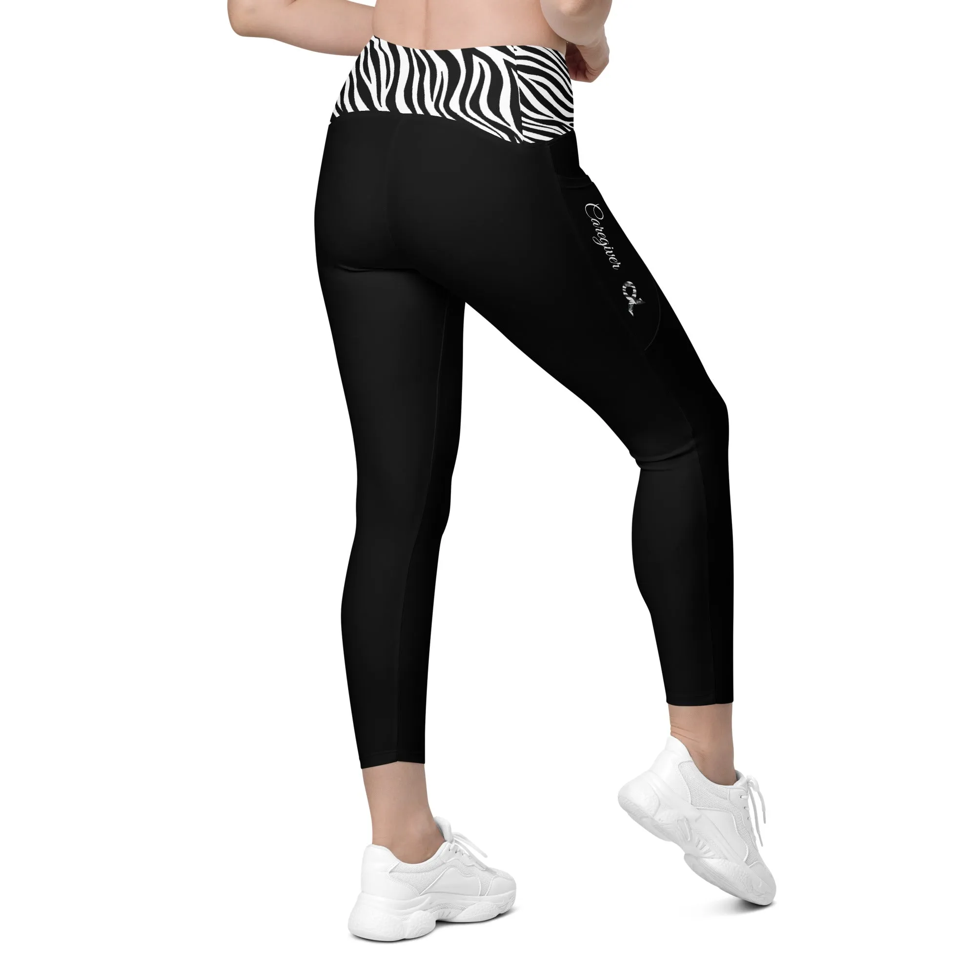 Carcinoid Cancer "Caregiver" Leggings with Pockets