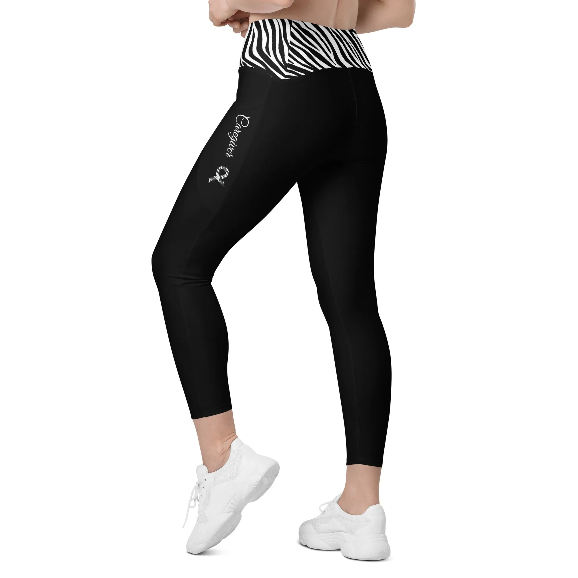 Carcinoid Cancer "Caregiver" Leggings with Pockets