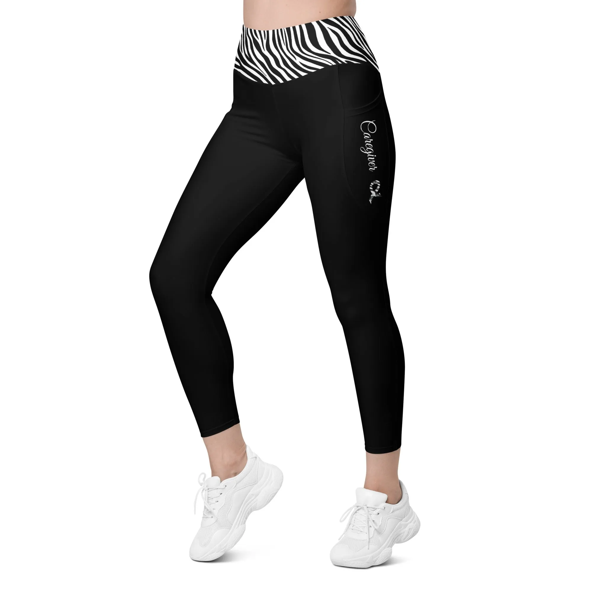 Carcinoid Cancer "Caregiver" Leggings with Pockets