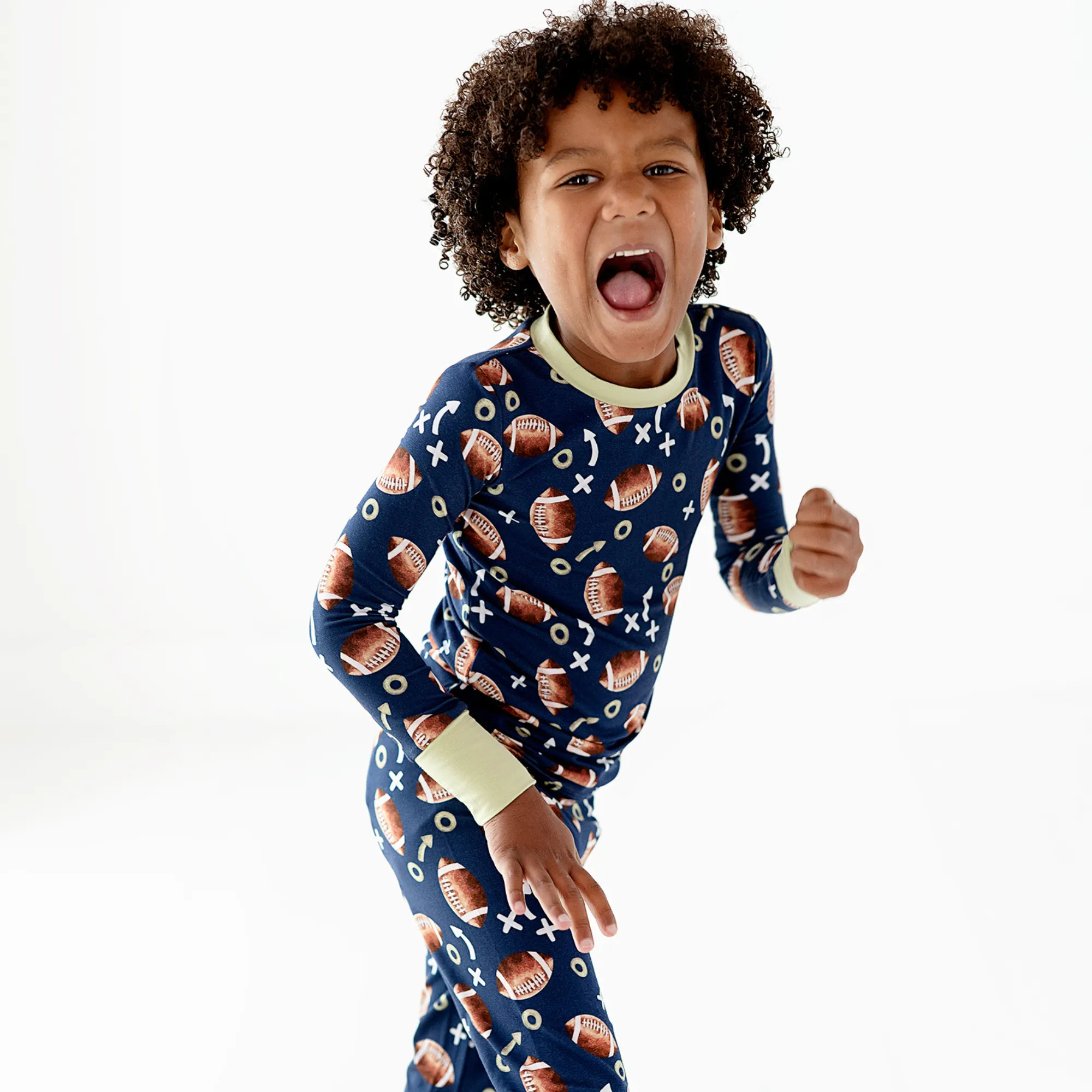 Clear Eyes, Full Hearts, Lets Snooze Football Toddler/Big Kid Pajamas