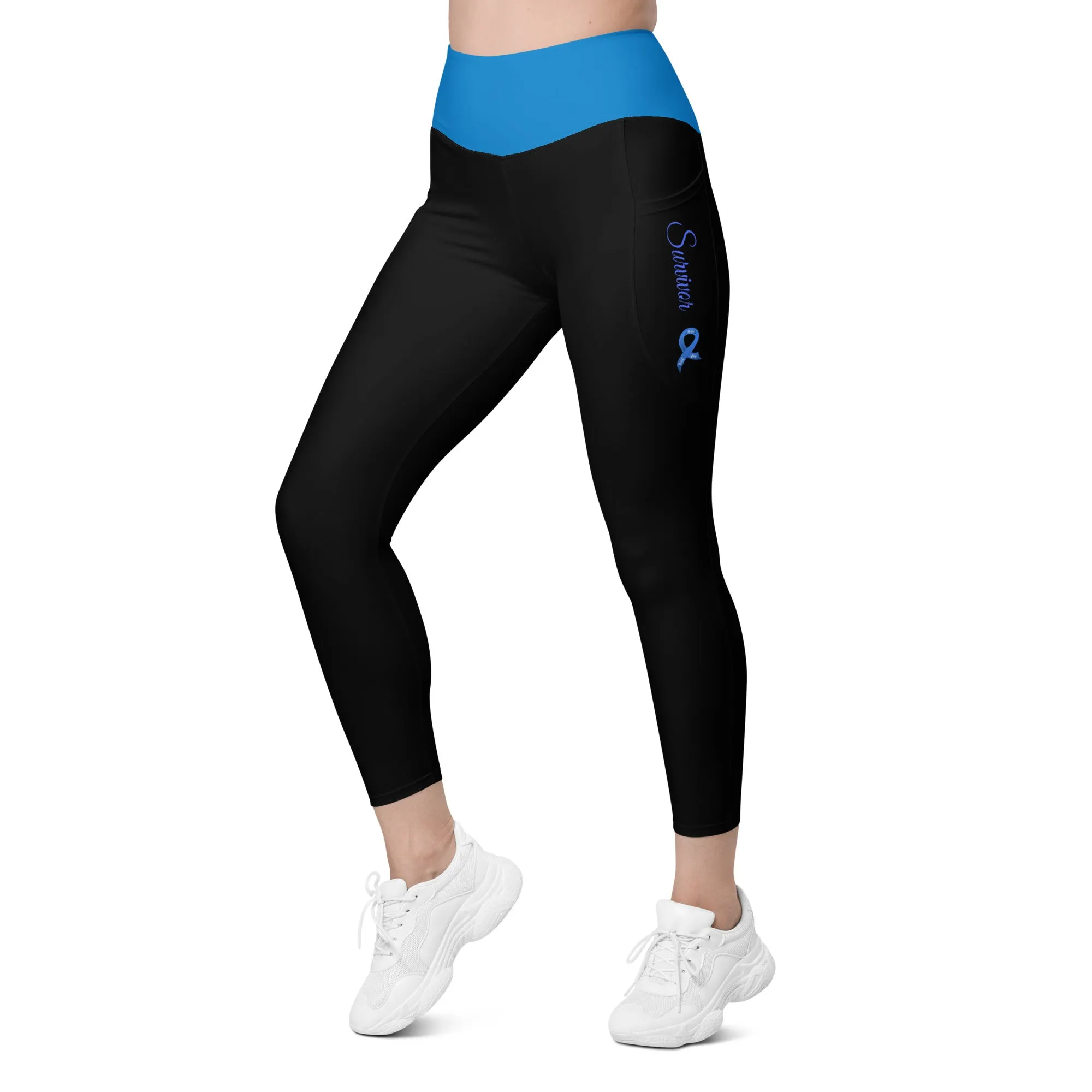 Colon Cancer "Survivor" Leggings with Pockets