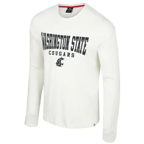 Colosseum Men's White Washington State Crewneck Thermal