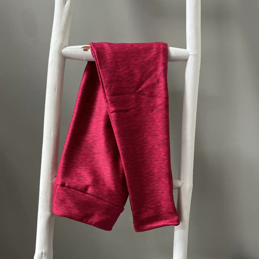 Cranberry Fleece Lined Leggings in Girls