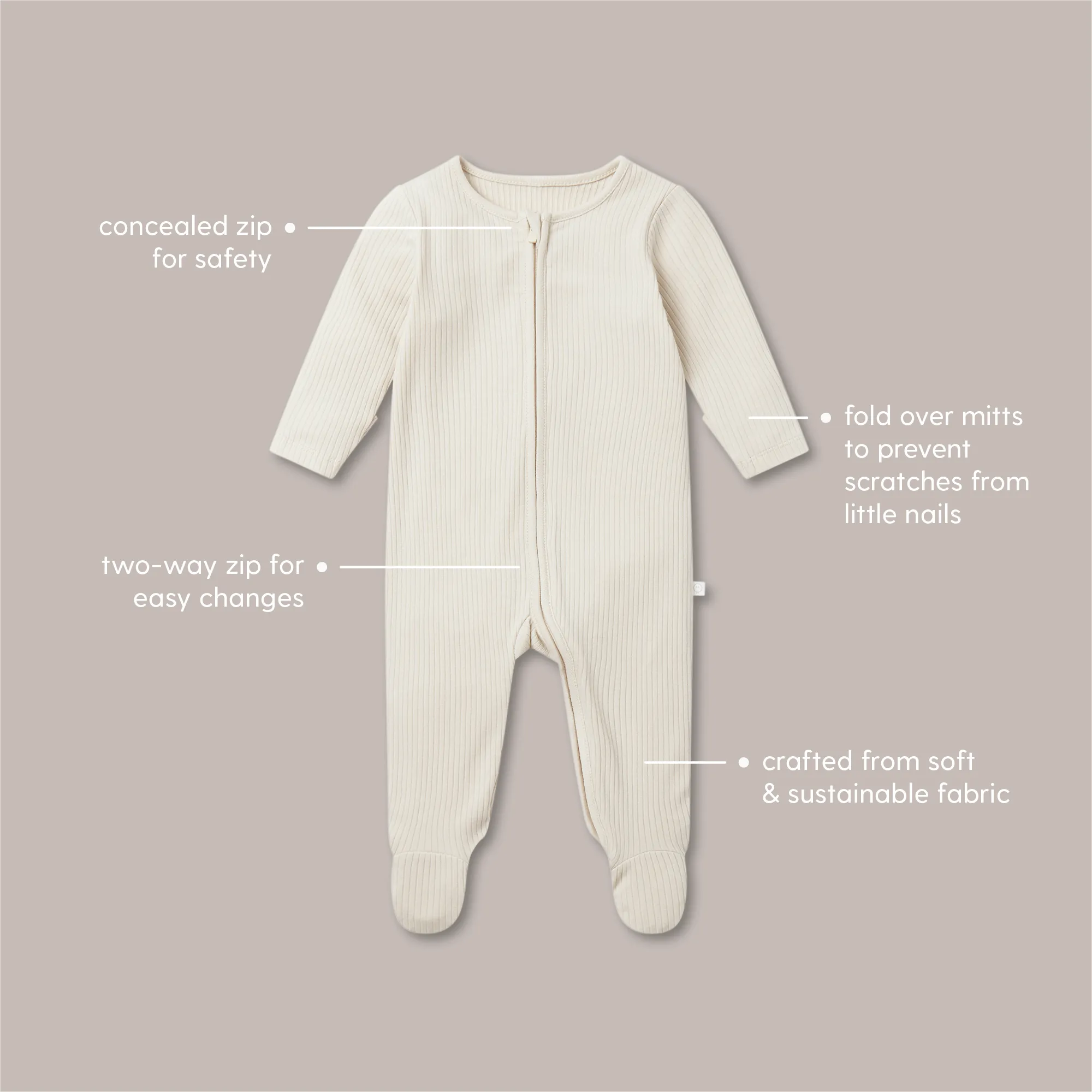 Crocodile Clever Zip Baby Pajamas 4 Pack