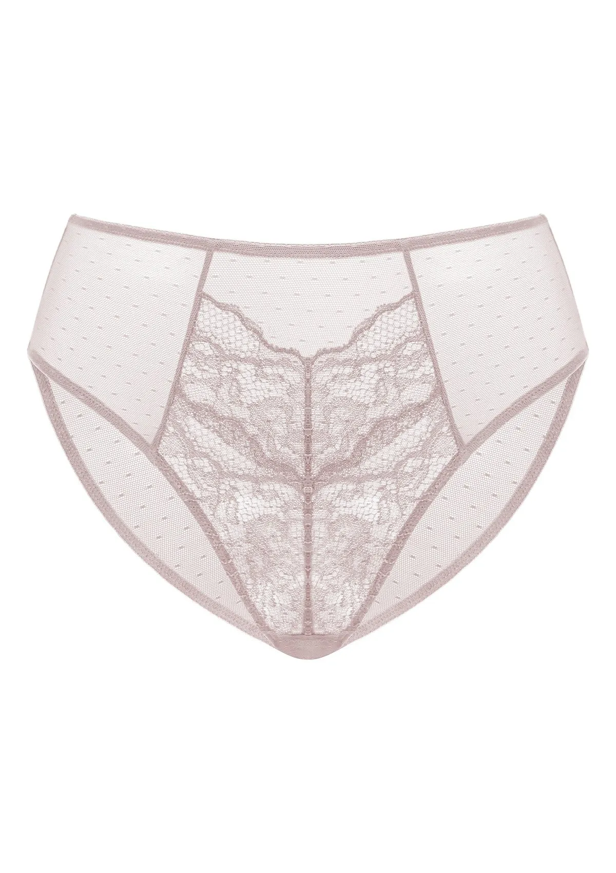 Enchante High-Rise Dark Pink Lace Brief Underwear