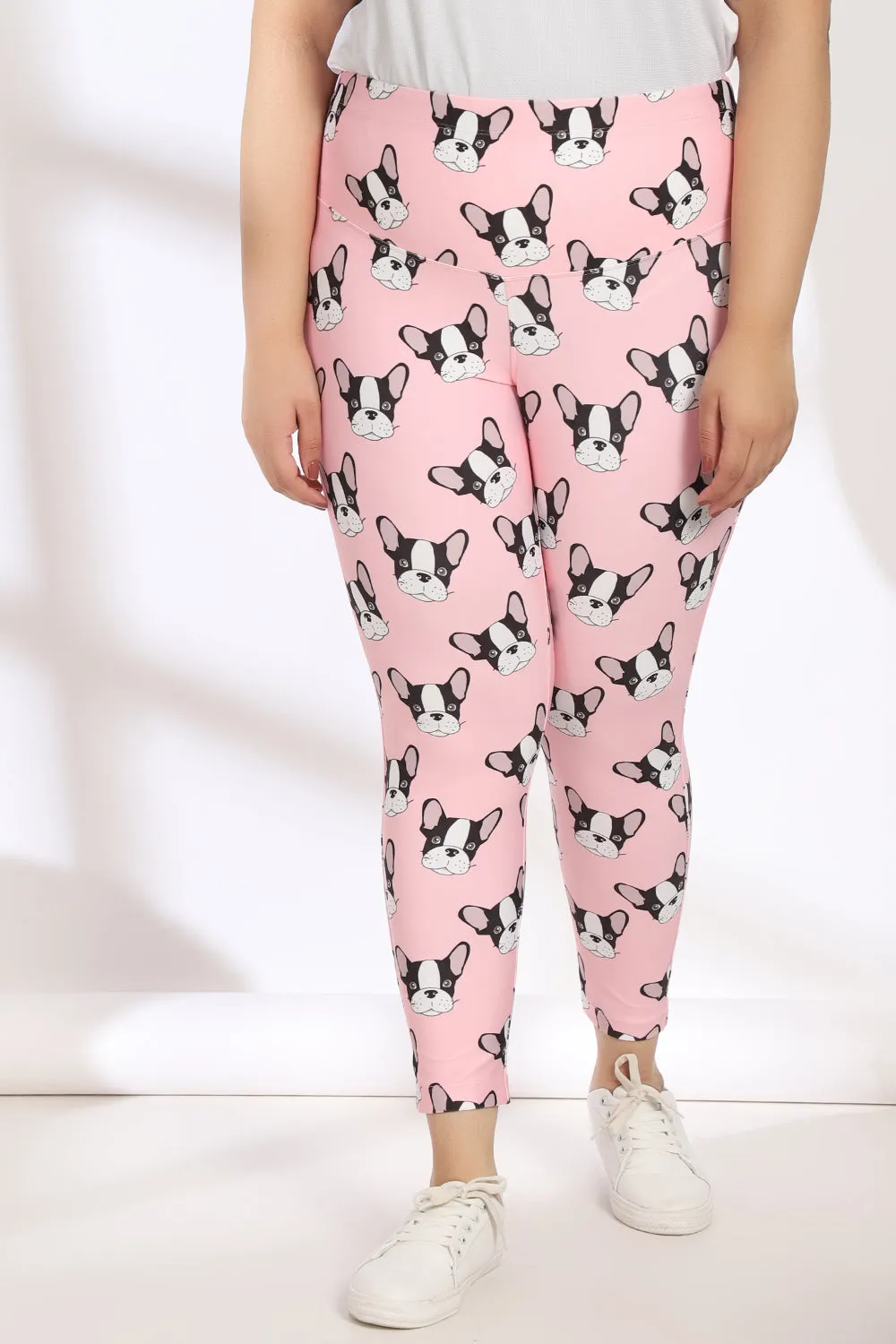 French Bulldog Tummy Shaper Printed Leggings