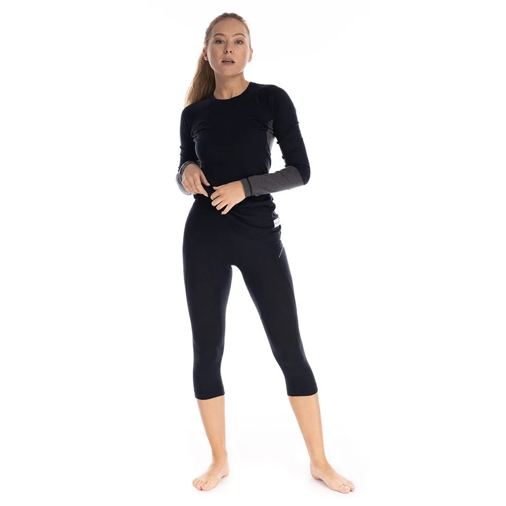 Goldhill 125 Zoned 3/4 Leggings - Black