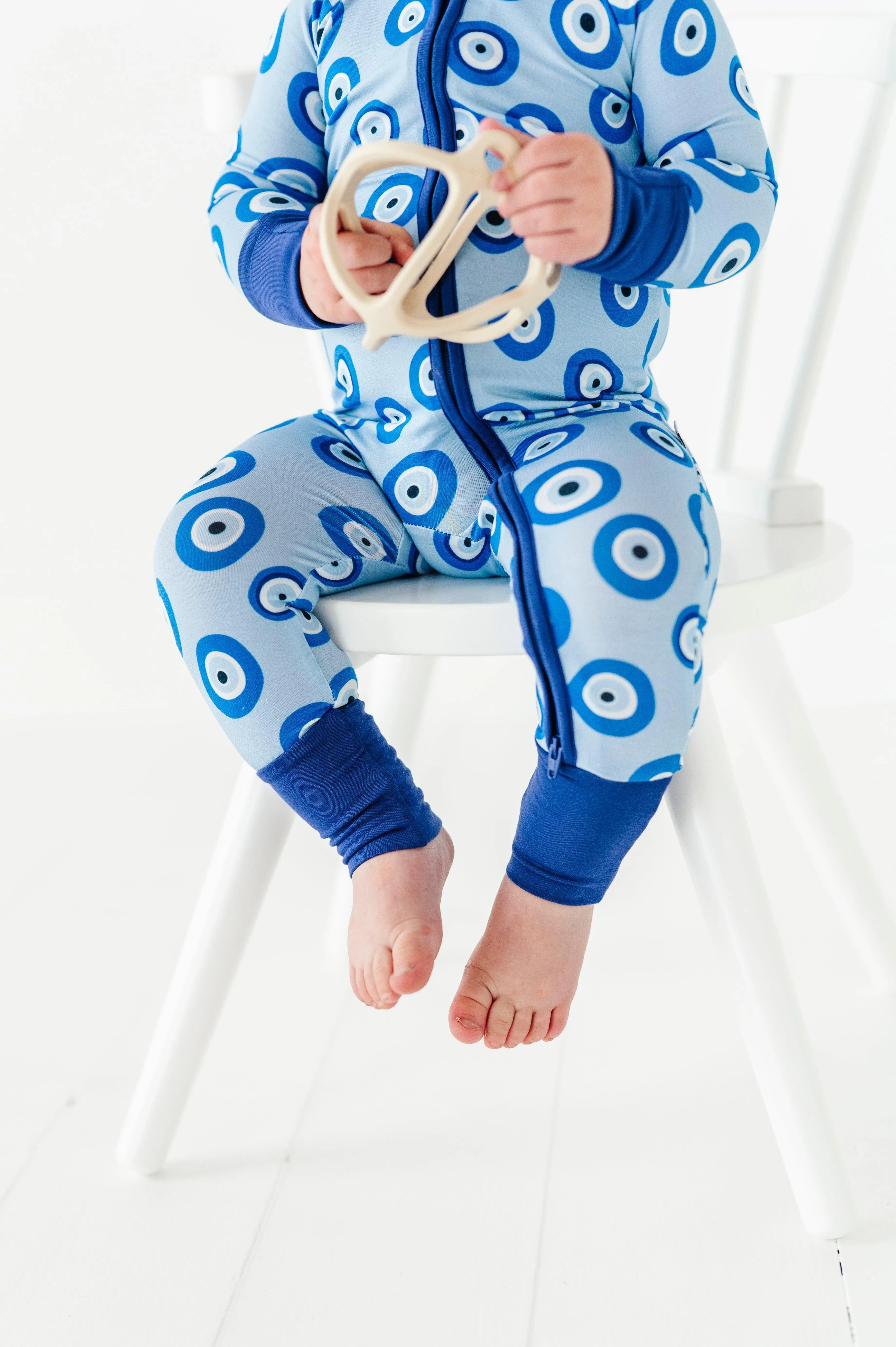 Greek Eyes Baby Bamboo Pajamas