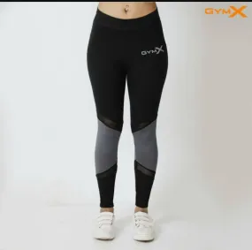 GymX Sculpted Leggings Black & Grey - Sale