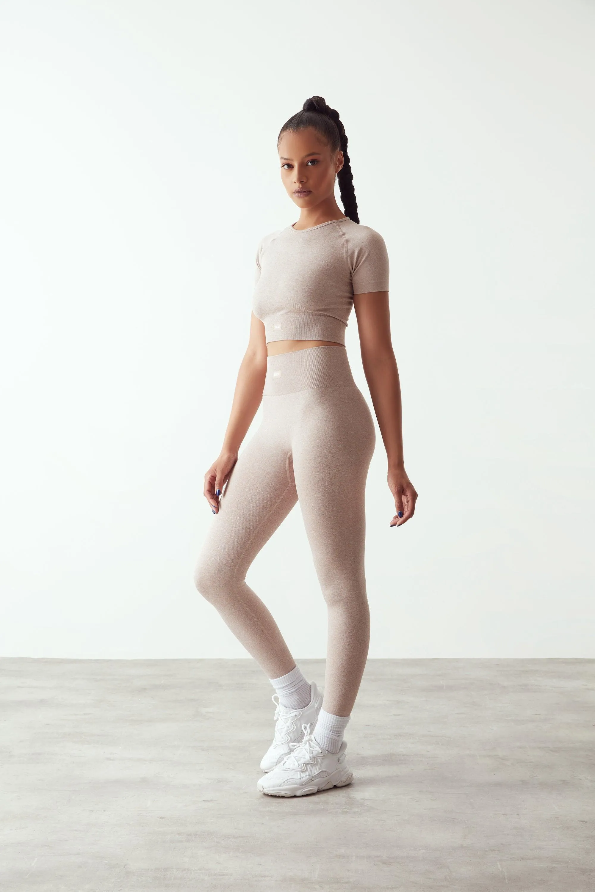 High-Waisted seamless Leggings nude