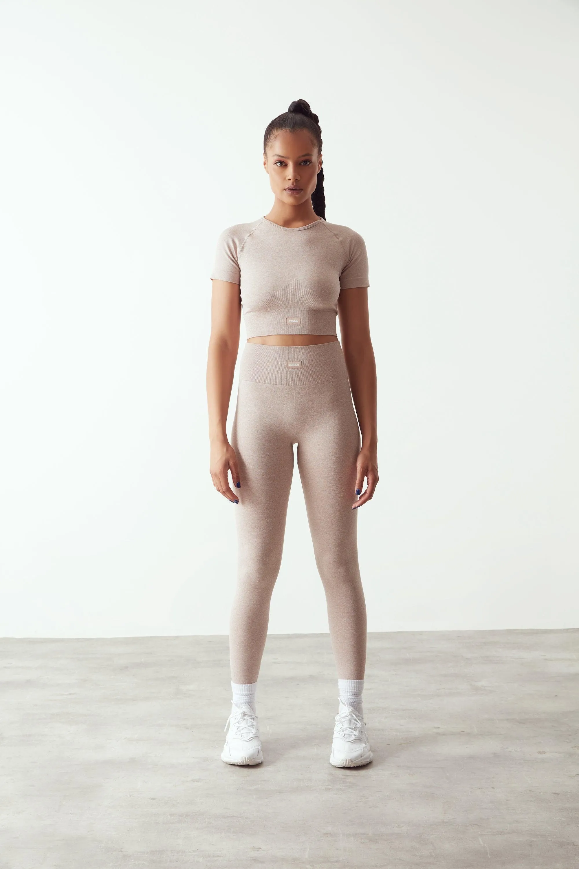 High-Waisted seamless Leggings nude