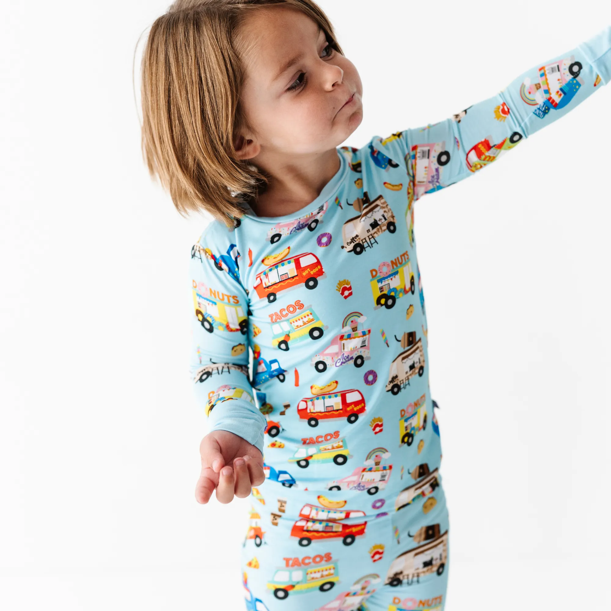 I Like Food Trucks and I Cannot Lie Toddler Pajamas (Long Sleeve)