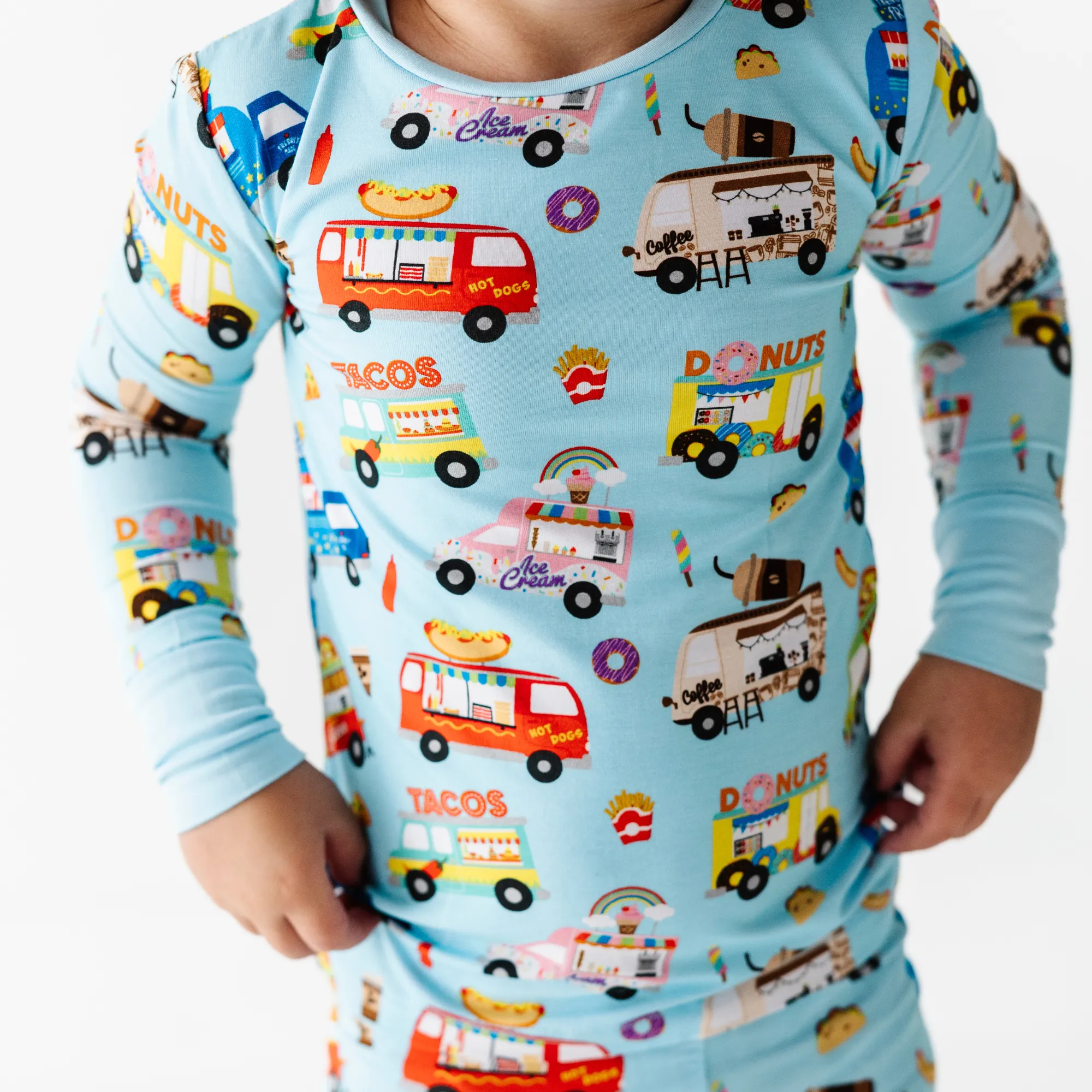 I Like Food Trucks and I Cannot Lie Toddler Pajamas (Long Sleeve)