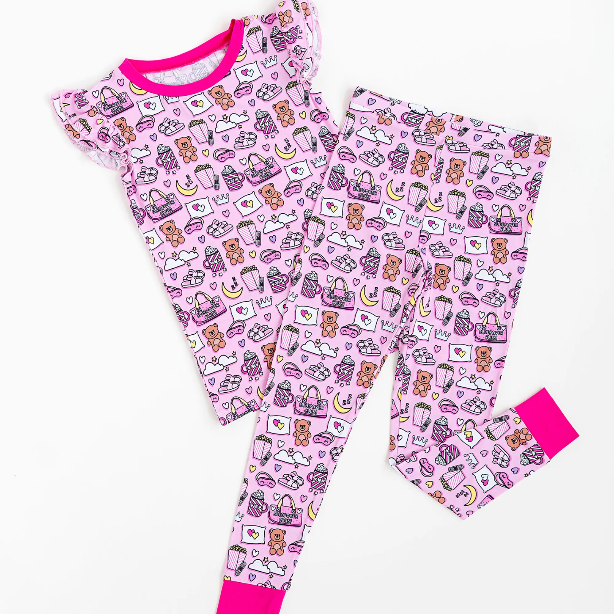 In My Slumber Party Era Ruffle Pajamas Toddler/Kids