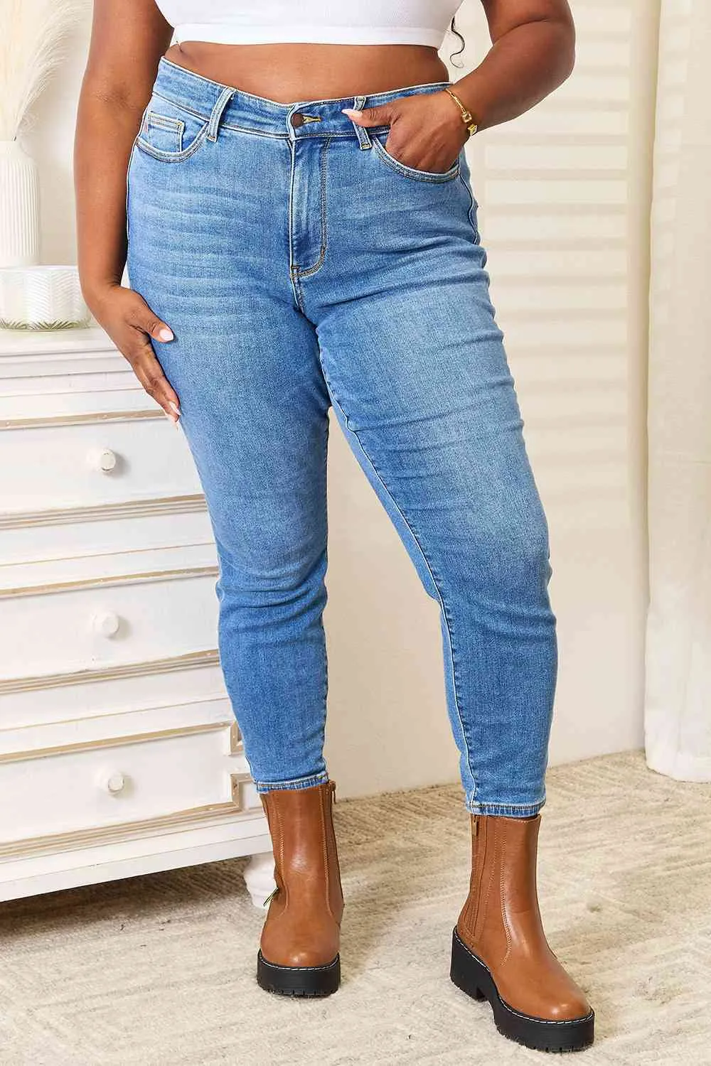 Judy Blue High Waist Classic Thermal Skinny