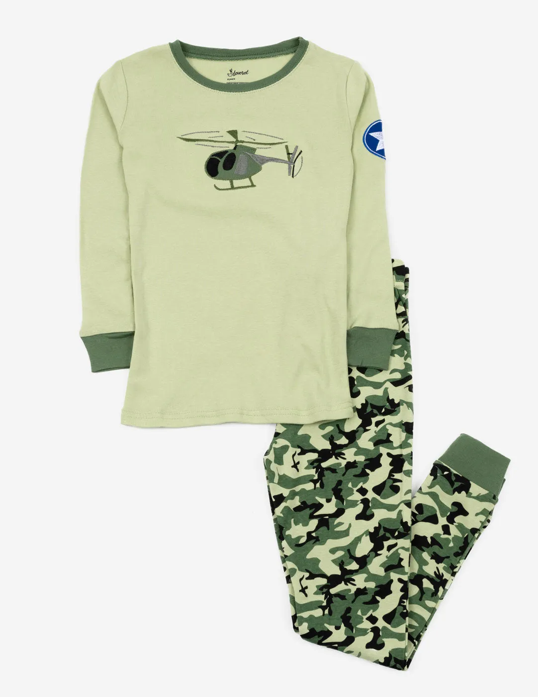 Kids Camouflage Helicopter Pajamas