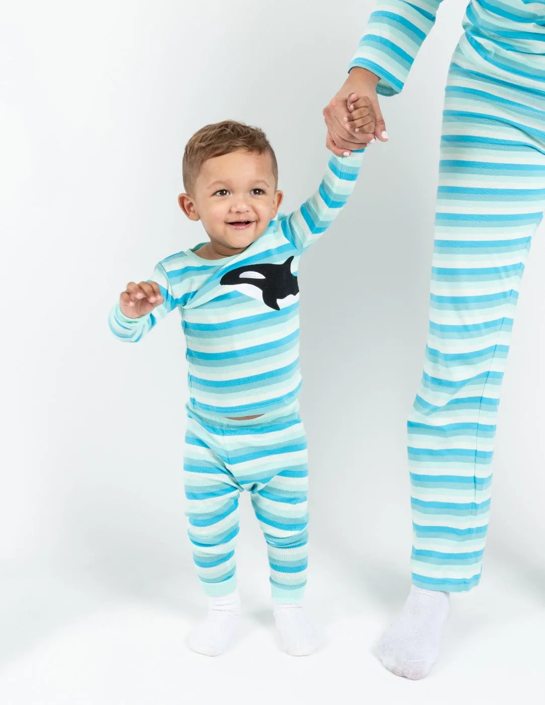 Kids Cotton Orca Stripes Pajamas