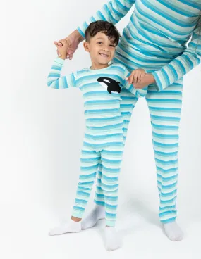 Kids Cotton Orca Stripes Pajamas