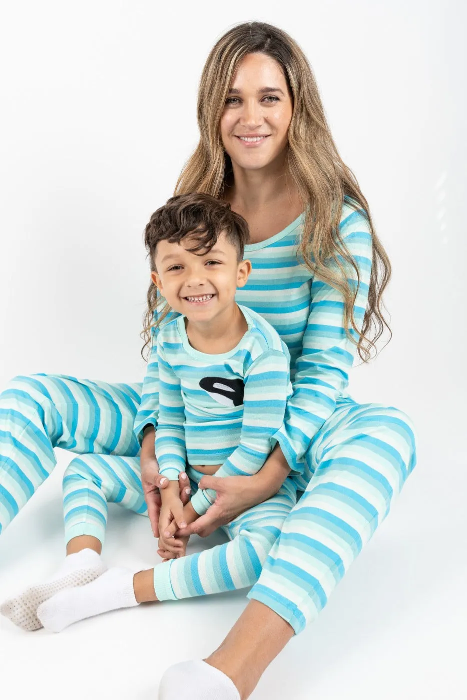 Kids Cotton Orca Stripes Pajamas